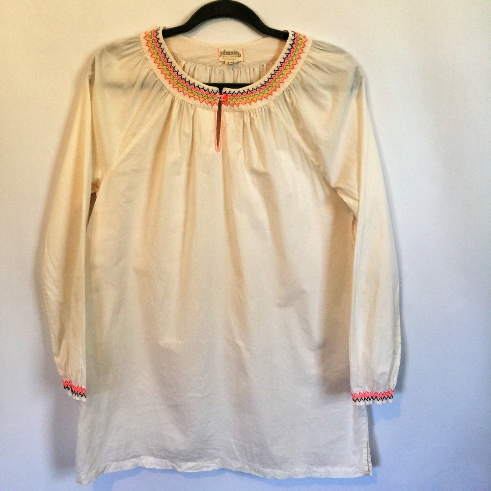 Boden Johnnie B Girls L/S Embroidered Tunic Dress